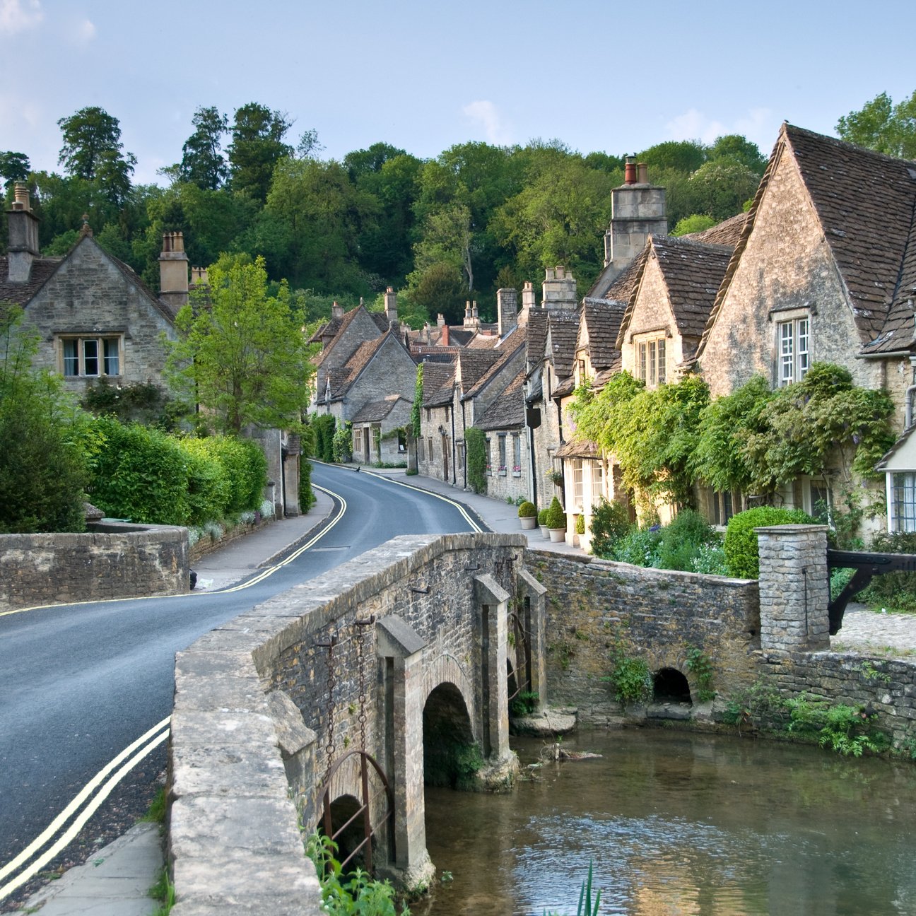 Cotswold Village Scene